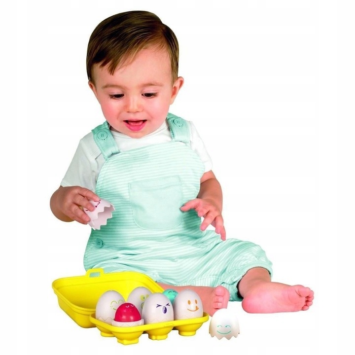 TOMY WESOŁE JAJECZKA JAJKA Z DŹWIĘKIEM sorter dla malucha