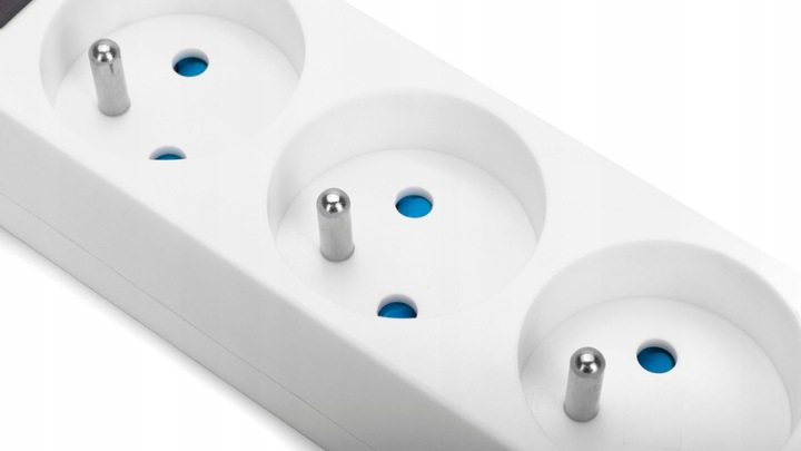 PRZEDŁUŻACZ LISTWA SIECIOWA ZASILAJĄCA GRUBY KABEL UZIEMIENIE 3