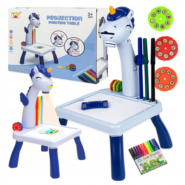 PROJEKTOR RZUTNIK DO NAUKI RYSOWANIA ZE SLAJDAMI