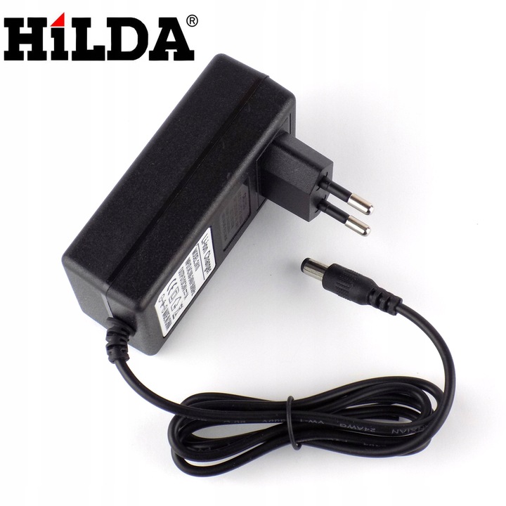 HILDA ŁADOWARKA ZASILACZ PIŁY WKRETARKI 21V 1A 21W WTYK 2.1/5.5 MM LED