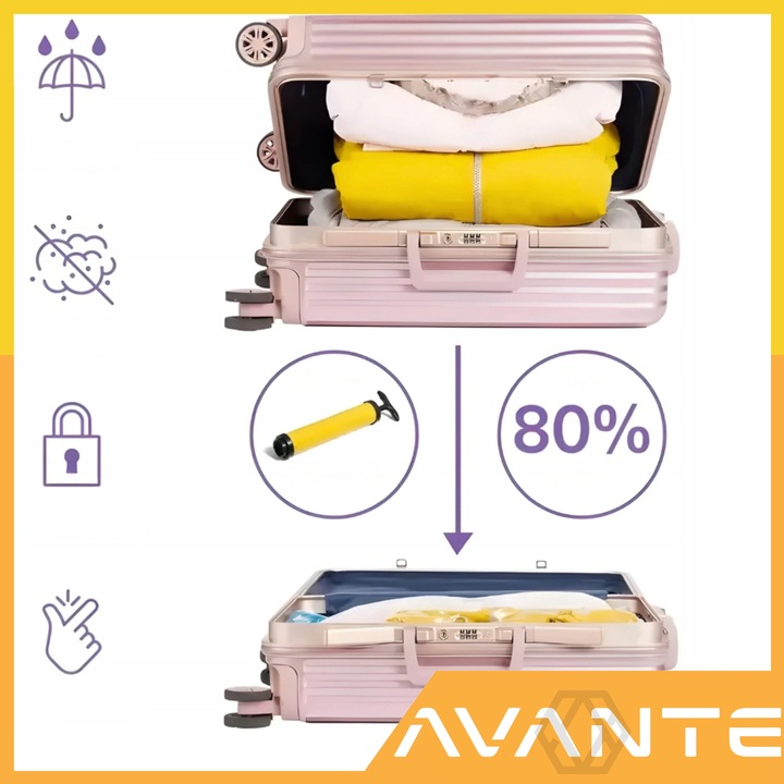 12X WORKI PRÓŻNIOWE NA UBRANIA POŚCIEL TORBY 4 ROZMIARY + GRATIS POMPKA