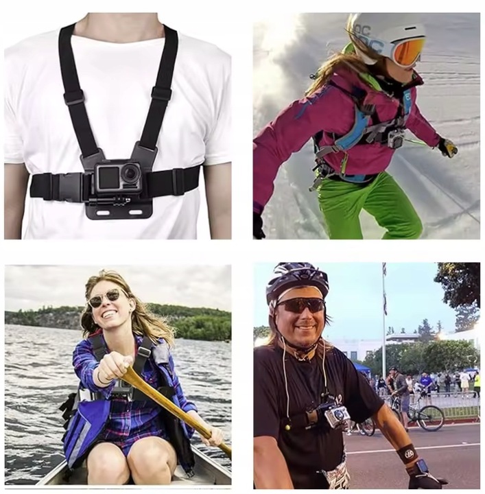 Szelki Uchwyt Chest Mount do GoPro Hero 12 11 10 9 8 7 6 DJI Osmo