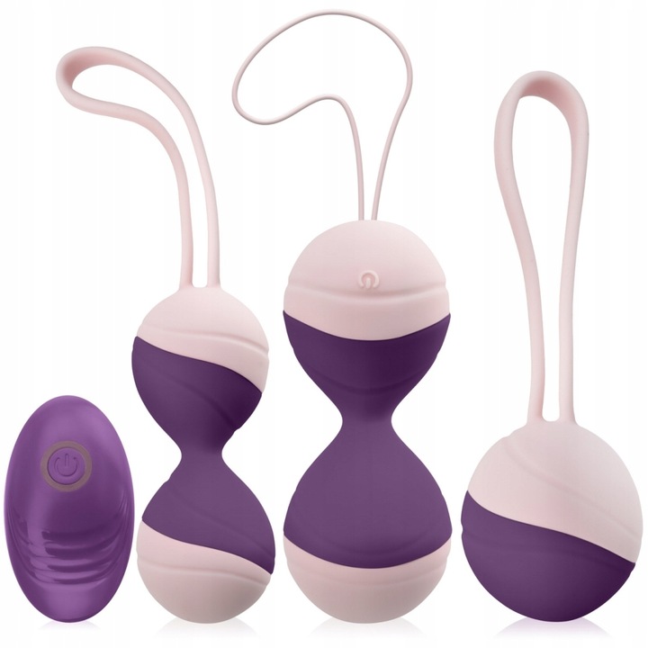 DUŻY ZESTAW KULEK GEJSZY Z BEZPRZEWODOWYM PILOTEM - 10 FUNKCJI WIBRACJI