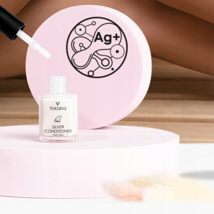 Yokaba Nail Spa Silver Conditioner mleczna odżywka do paznokci perłowa