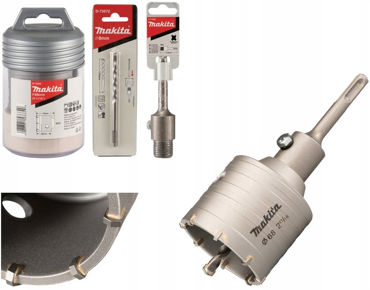 MAKITA D-74011 OTWORNICA KORONKA DO BETONU SDS+ 68