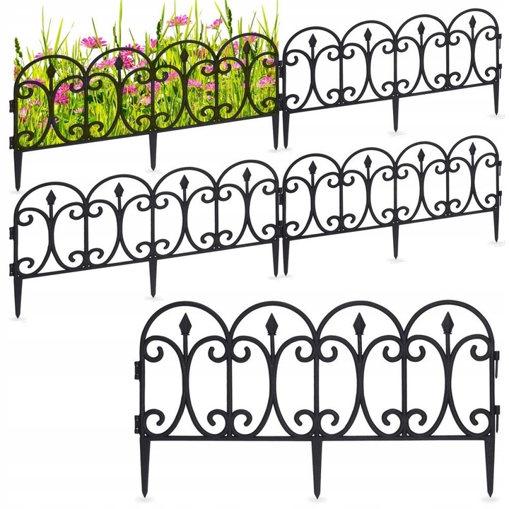 PŁOT PŁOTEK OGRODOWY PALISADA 4SZT 240CM OBRZEŻE