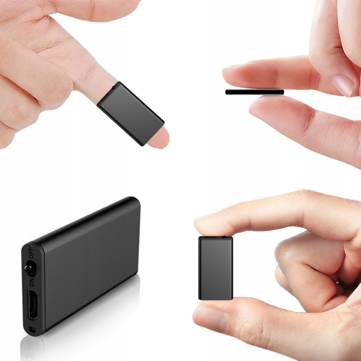 NAJMNIEJSZY MINI MAŁY DYKTAFON URUCHAMIANY NA GŁOS / DŹWIĘK