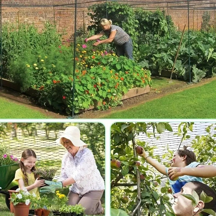 OCHRONNA SIATKA NA PTAKI GOŁĘBIE 10X10M MOCNA PRZECIW PTAKOM SZPAKOM
