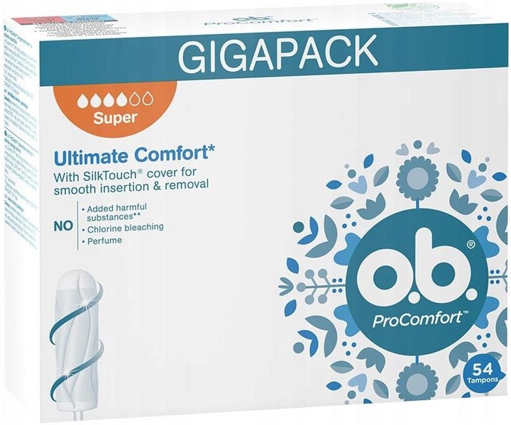 o.b. ProComfort Super tampony 54 sztuki