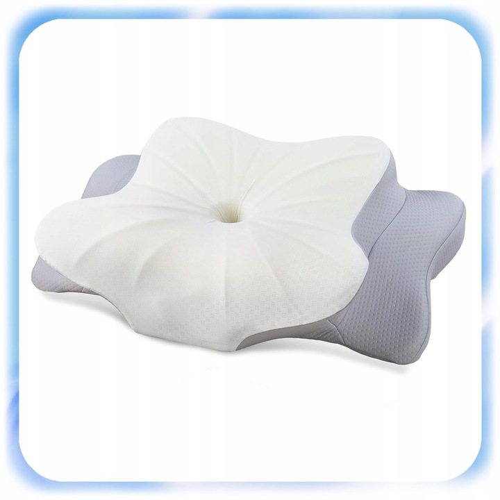 PODUSZKA ORTOPEDYCZNA ERGONOMICZNA PIANKI MEMORY PROFILOWANA POD KARK SZYJĘ