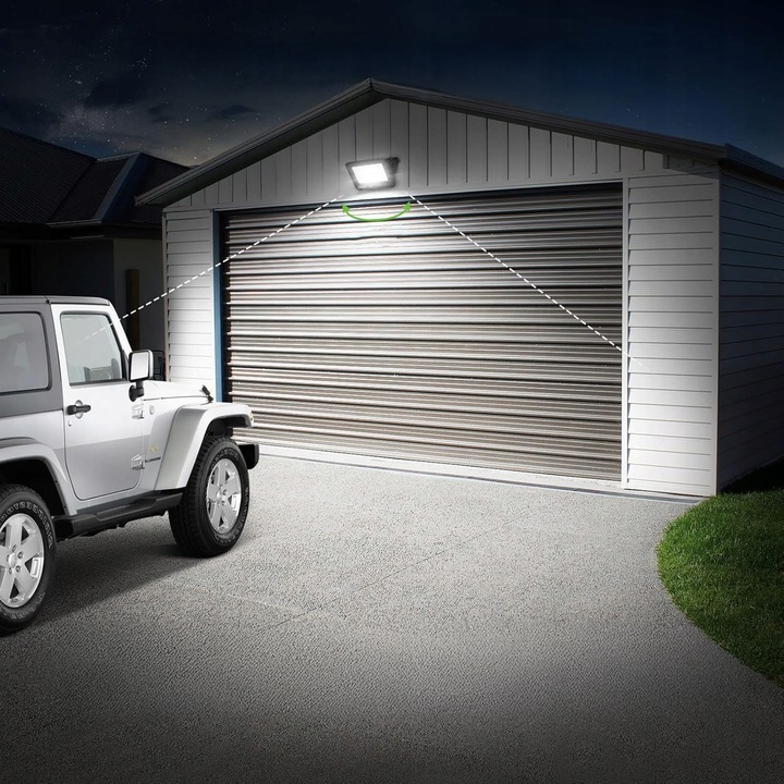 Halogen Naświetlacz LED 50W 4500K Reflektor Zewnętrzny Ogrodowy