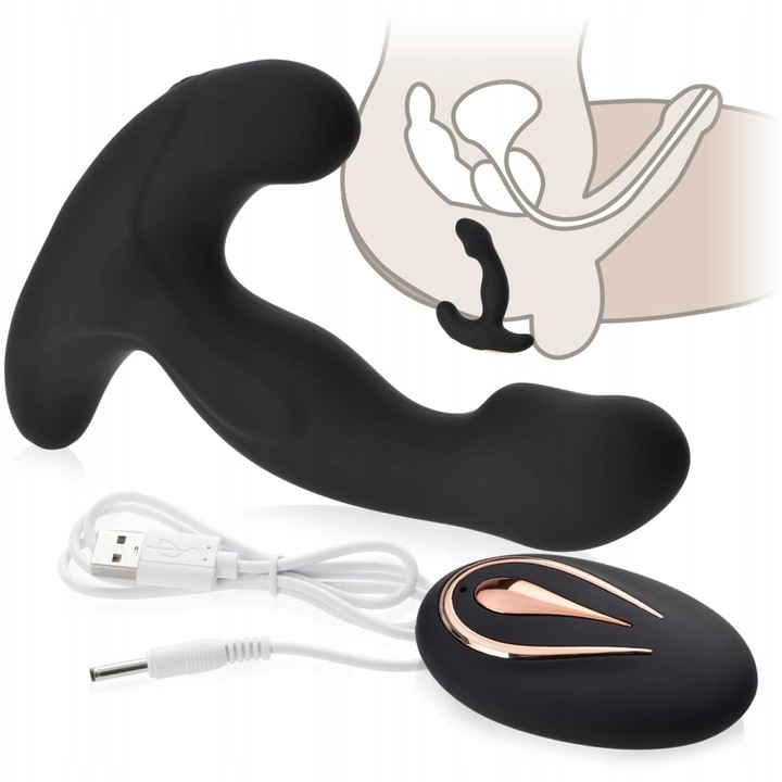 MĘSKI WIBRATOR ANALNY DO PROSTATY 12 FUNKCJI PILOT