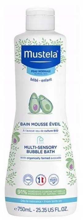 Mustela Bebe, Bąbelkowa Kąpiel płyn, 750ml
