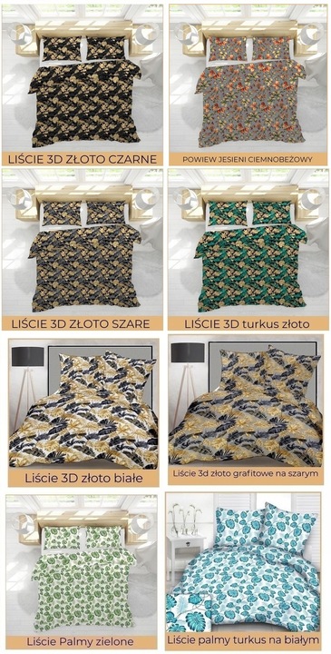 Komplet pościeli 140x200 gruba Polska bawełna 100% dużo wzorów -