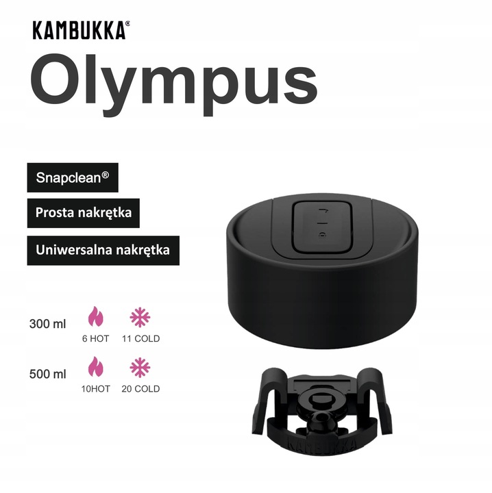 KAMBUKKA 11-02010 Kubek termiczny Kambukka Olympus 0,3L czarny