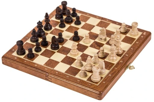 SQUARE Szachy drewniane MAGNETYCZNE Basic - 265 mm