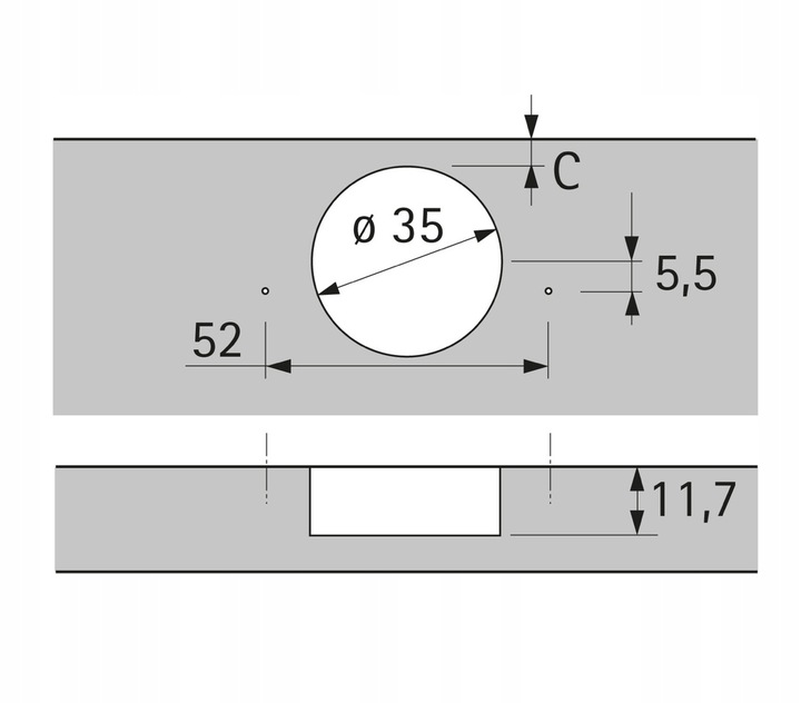 Zawias SenSys 8657i, nakładany, 165°, Silent System - 9099540 HETTICH