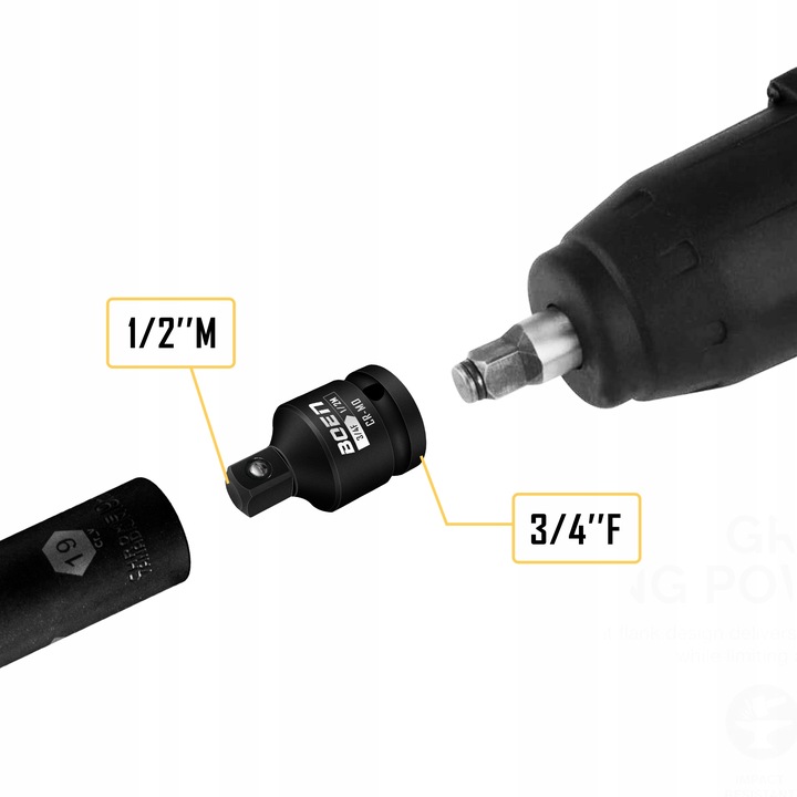 REDUKCJE ADAPTER REDUKCYJNE 1/2 1/4 3/8 3/4 CRMO