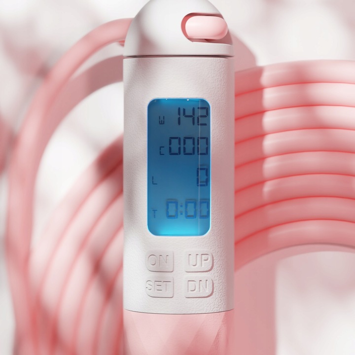 Skakanka z kulkami licznikiem LED regulacją, 280cm