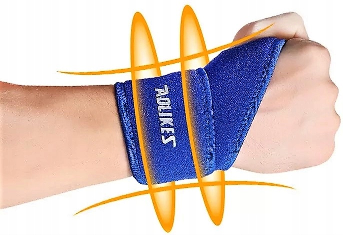 ŚCIĄGACZ OPASKA TAŚMA ORTEZA STABILIZATOR NADGARSTKA DŁONI OTWÓR NA KCIUK