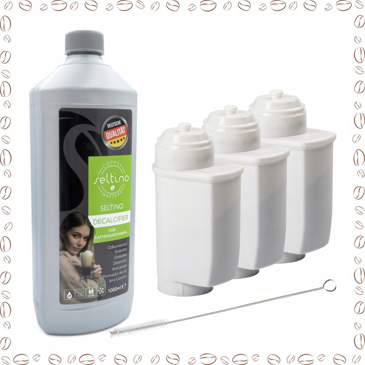 3X FILTR WODY DO SIEMENS EQ6 EQ9 Brita Intenza TZ70003 i odkamieniacz 1L