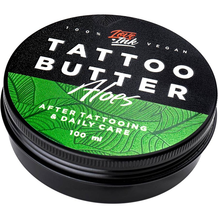 Masło Krem do Pielęgnacji Tatuażu LOVEINK Tattoo Butter Aloes 100 ml