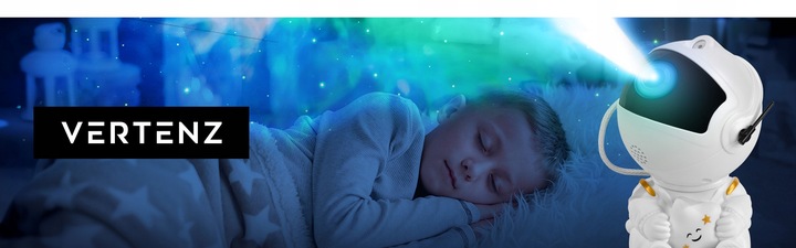 PROJEKTOR GWIAZD Lampka Nocna Astronauta Magic 20 8 TRYBÓW RGB