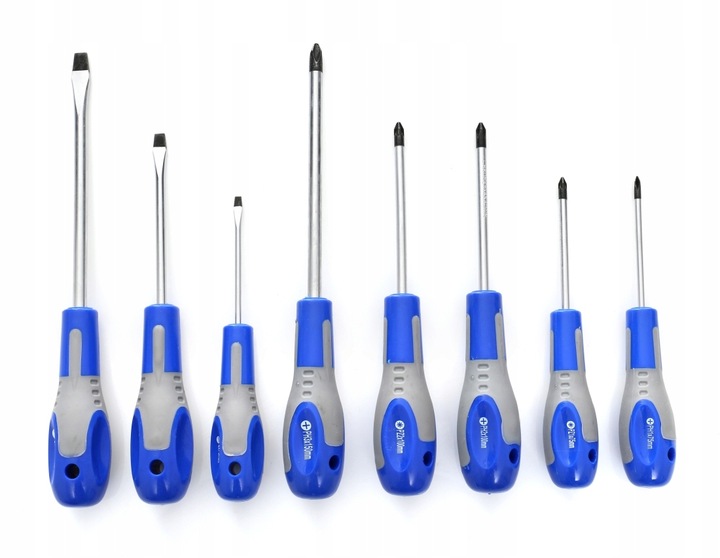 ZESTAW ŚRUBOKRĘTÓW WKRĘTAKÓW Z MAGNESEM 8SZT