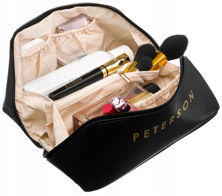 Kosmetyczka męska czarna podróżna turystyczna saszetka organizer