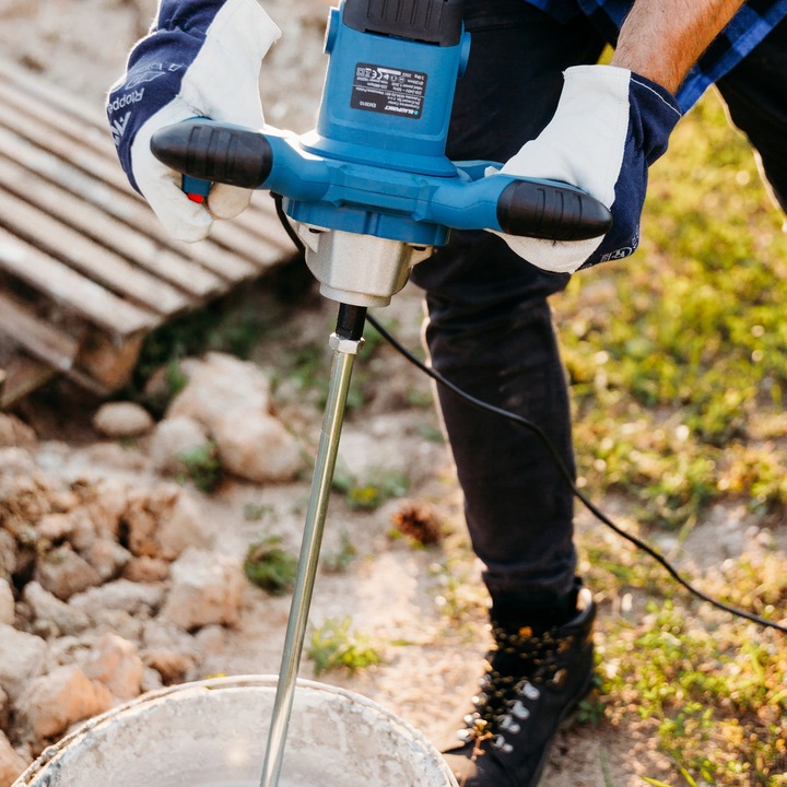 Mieszadło Elektryczne Do Kleju Zapraw Farb Betonu 2x Mieszalnik