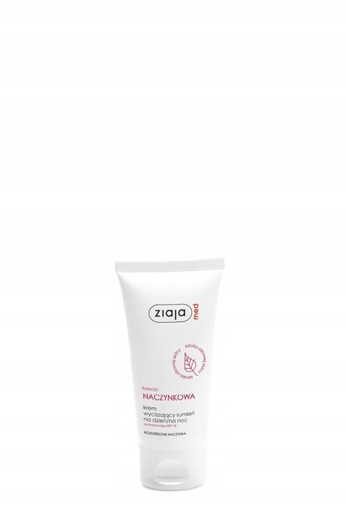 Krem do twarzy wyciszający rumień na dzień/na noc SPF 10 Ziaja Med 50 ml