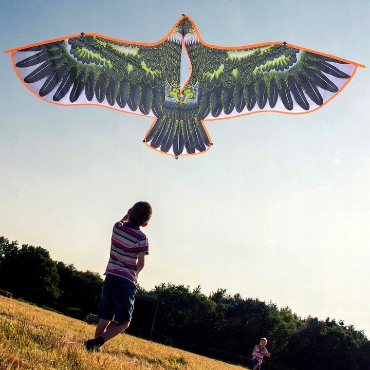 DUŻY LATAWIEC XXL ODSTRASZACZ PTAK ORZEŁ JASTRZĄB 140cm linka PREZENT