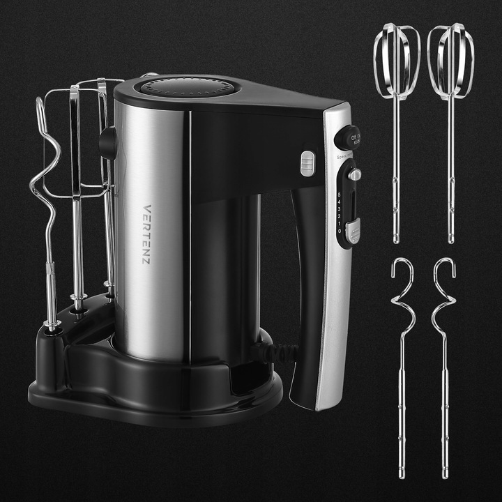 Mikser ręczny VERTENZ kuchenny 800W Turbo 10 poziomów +2 mieszadła +2