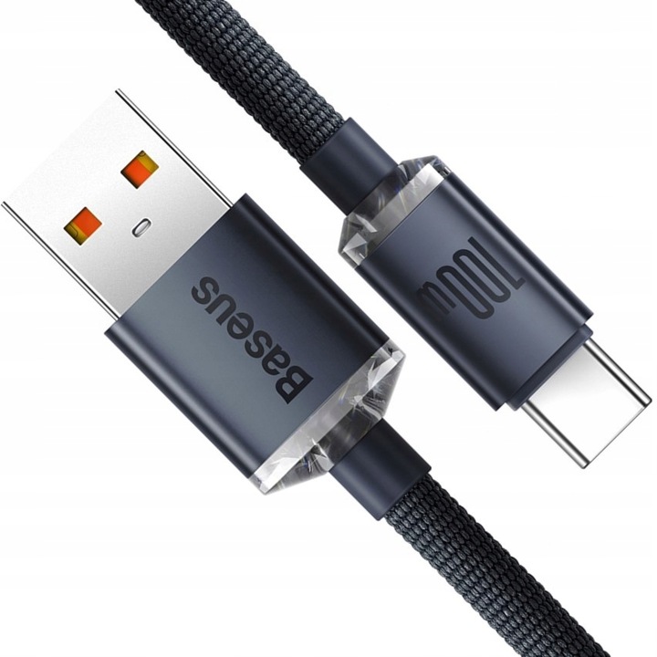 WZMACNIANY KABEL PRZEWÓD BASEUS USB USB-C 100W 6A 2M SZYBKIE ŁADOWANIE