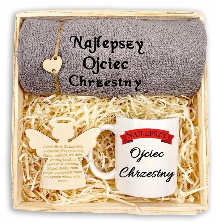 PODZIĘKOWANIE DLA RODZICÓW CHRZESTNYCH OJCA KOMUNIA ŚWIĘTA CHRZEST GRAWER