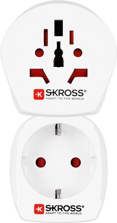 Adapter podróżny SKROSS z Polski do Indii + adapter Świat do Polski