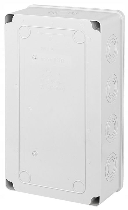 PUSZKA HERMETYCZNA NATYNKOWA SKRZYNKA OBUDOWA ABS IP65 260X150X80