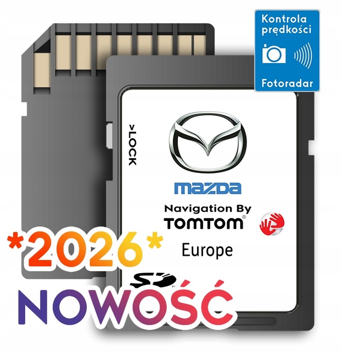 MAPA KARTA TOMTOM NB1 LIVE MAZDA 6 CX-5 CX-9 2025 11.45 EUROPA RADARY