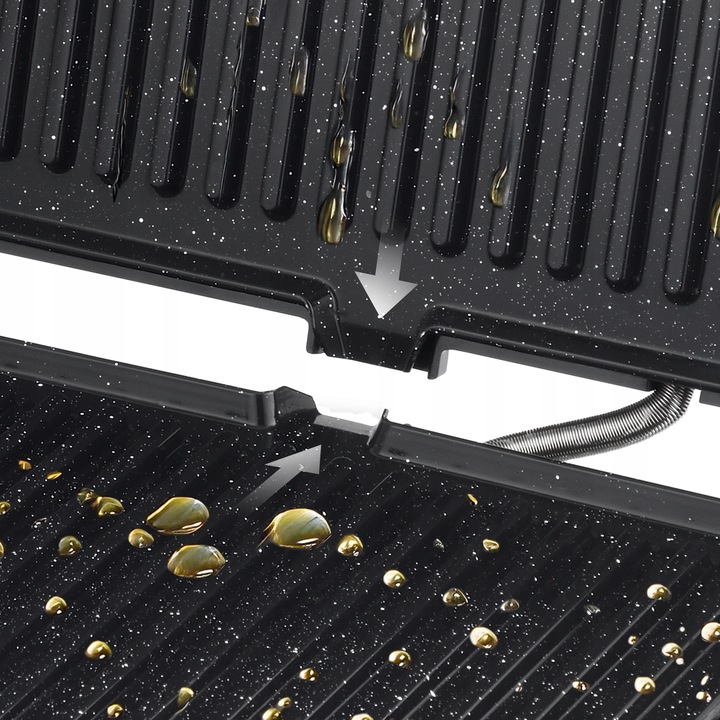 GRILL ELEKTRYCZNY OPIEKACZ TOSTER DO KANAPEK PANINI ROZKŁADANY DUŻY