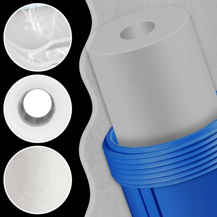 FILTR DO WODY WKŁAD FILTRUJĄCY SZNURKOWY ZMIĘKCZAJĄCY PP5 10" ZESTAW