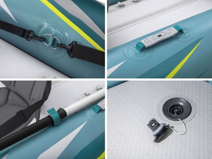 Kajak Dmuchany 2 os. Elite Bestway 65167 Pompka Wiosła Torba MODEL 2024