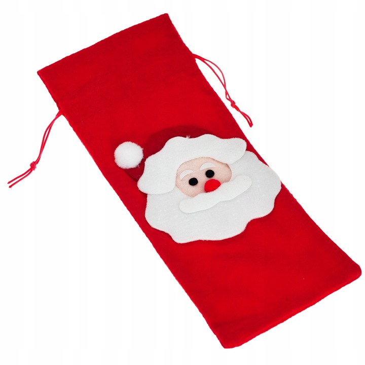 DEKORACJE STOŁU ŚWIĄTECZNE 4 POKROWCE NA KRZESŁA SZTUĆCE ETUI NA BUTELKĘ MI