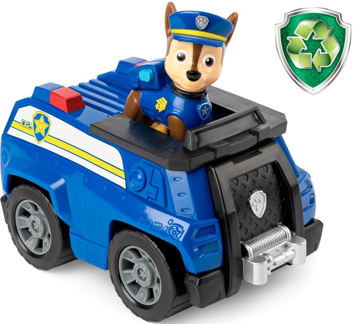 PSI PATROL CHASE POJAZD RADIOWÓZ POLICJA + FIGURKA ECO ZESTAW 2W1