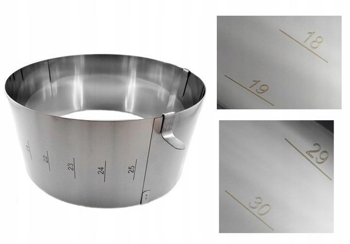 RANT OPASKA DO TORTU REGULOWANA TORTOWNICA FORMA PODZIAŁKA 18-30 H15cm