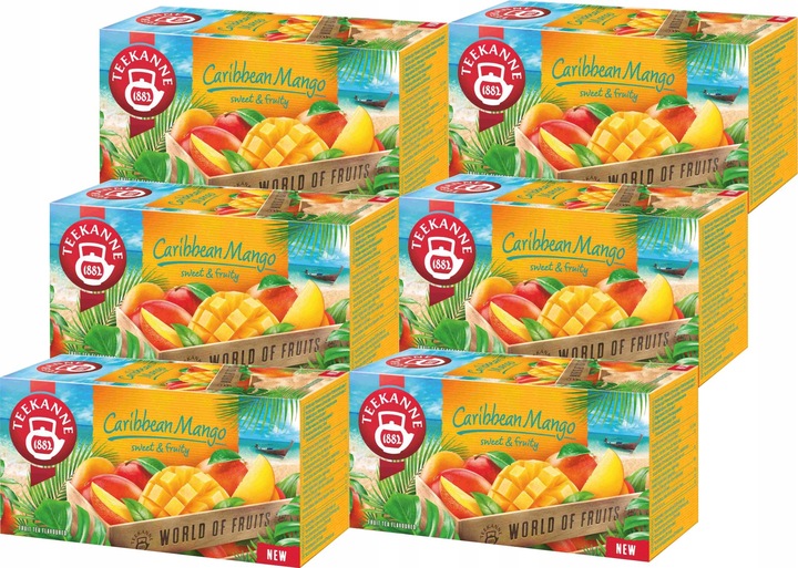 (x6) TEEKANNE Herbata Carribean Mango 20tb