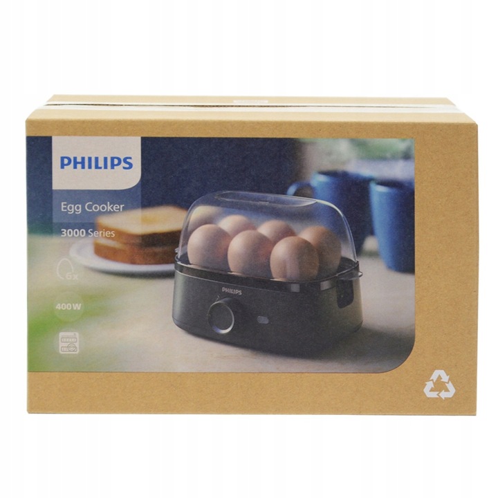 Jajowar PHILIPS urządzenie do gotowania jajek DO 6 JAJ 400W
