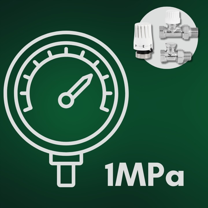 ZESTAW TERMOSTATYCZNY PROSTY ZAWÓR ZASILAJĄCY POWROTNY GŁOWICA DO