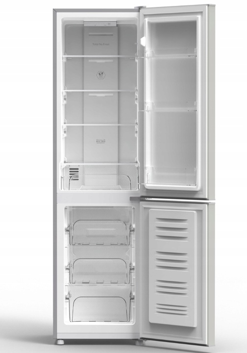 Lodówka No Frost Smith&Brown SFBF-532-SE3 175cm 225L Srebrna