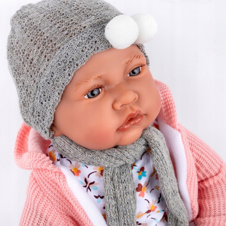 LALKA BOBAS DUŻA INTERAKTYWNA REALISTYCZNA SMOCZEK KINDERPLAY MÓWI 41CM