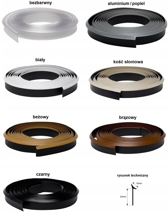 uszczelka cokołu listwa cokołowa do kuchni meblowa